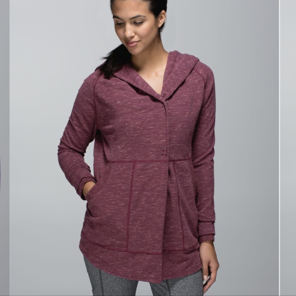 Lululemon Find Your Centre Wrap Heathered Marled Rust Berry